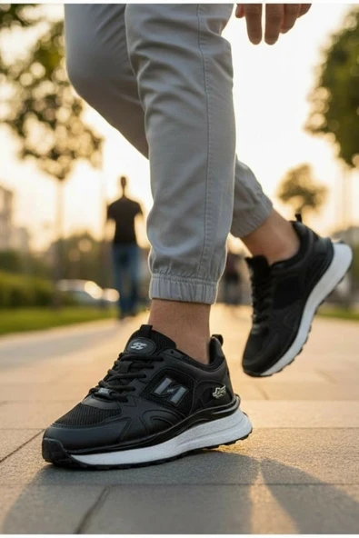 Enoch Erkek Yüksek Tabanlı Retro Tasarım Ortopedik Günlük Spor Ayakkabı Sneaker ürün görseli 1