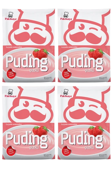 Pakmaya Çilekli Puding 125 gr x 4 Adet ürün görseli 1