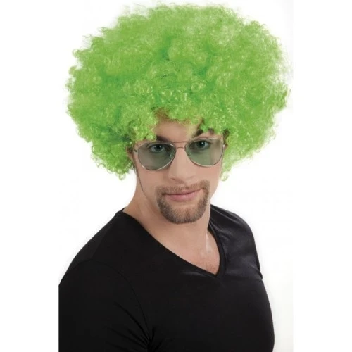 Yeşil Renk Kıvırcık Afro Bonus Peruk ürün görseli 1