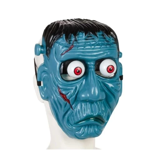 Frankenstein Temalı Sallanan Oynar Gözlü Maske - Resim 5