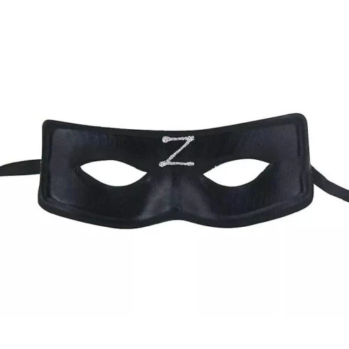 Zorro Maskesi Z Baskılı Lastikli ürün görseli 1