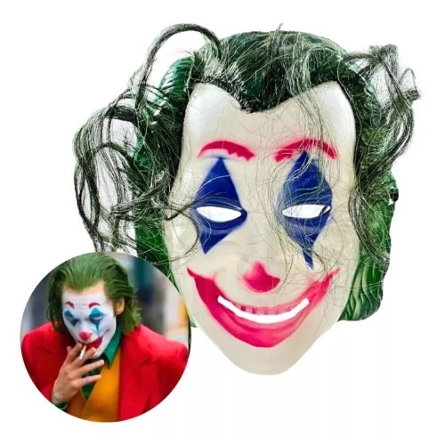 Joaquin Phoenix Joker Maskesi Yeşil Saçlı - Resim 3