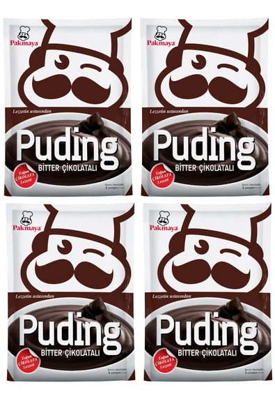 Pakmaya Bitter Çikolatalı Puding 115 G x 4 Adet ürün görseli 1