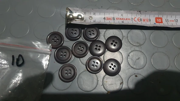 Düğme mat kahve 5 adet 1.5 cm kaliteli ürün görseli 1