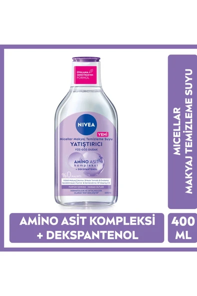 Nivea Micellar Yatıştırıcı Makyaj Temizleme Suyu 400 ml | Yüz, Göz ve Dudak İçin Hassas Temizlik ürün görseli 1