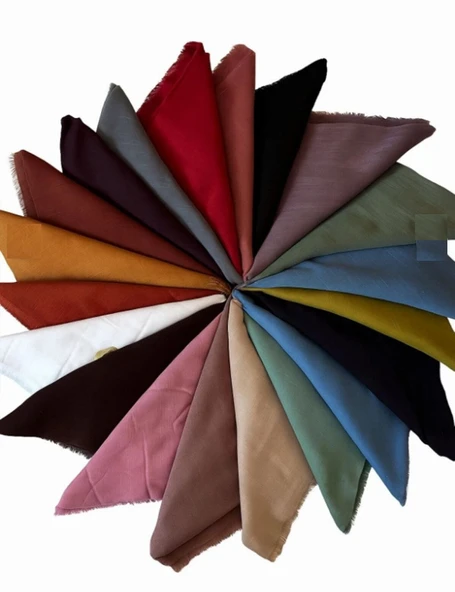 Bilmar  Düz Flamli Eşarp 100 X 100 Cm x 10 Adet ürün görseli 1