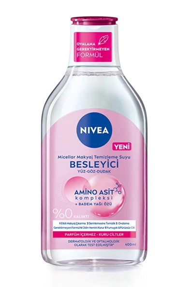 Nivea Micellar Besleyici Makyaj Temizleme Suyu 400 ml | Yüz, Göz ve Dudak İçin Nazik Temizlik ürün görseli 1