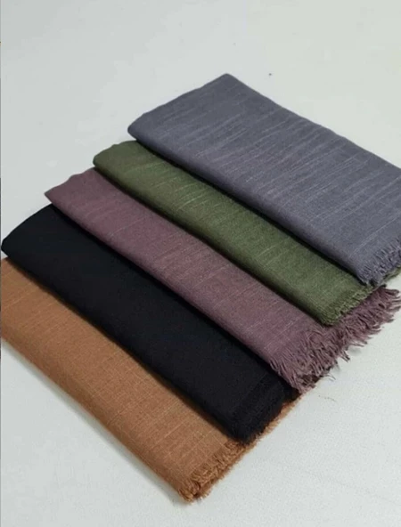 Bilmar  Düz Flamli Eşarp 100 X 100 Cm x 5 Adet ürün görseli 1
