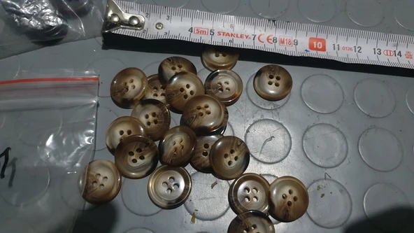 Düğme sütlü kahve 5 adet 1.5 cm kaliteli ürün görseli 1