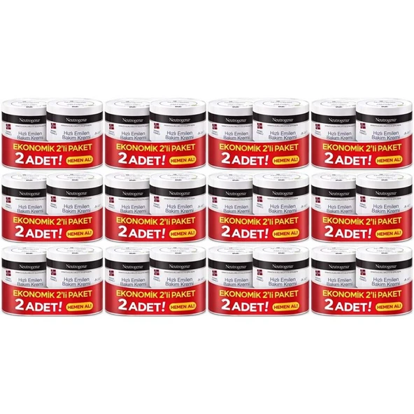 Neutrogena Norveç Formülü Hızlı Emilen Bakım Kremi 200ML+200ML 400ML Avantaj PK (12 Li Set) ürün görseli 1