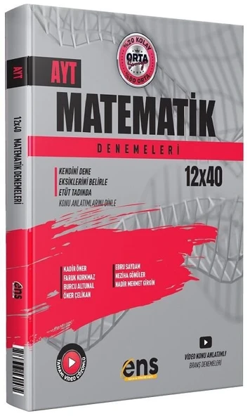ENS Yayınları YKS AYT Matematik 12x40 Deneme ENS Yayınları ürün görseli 1