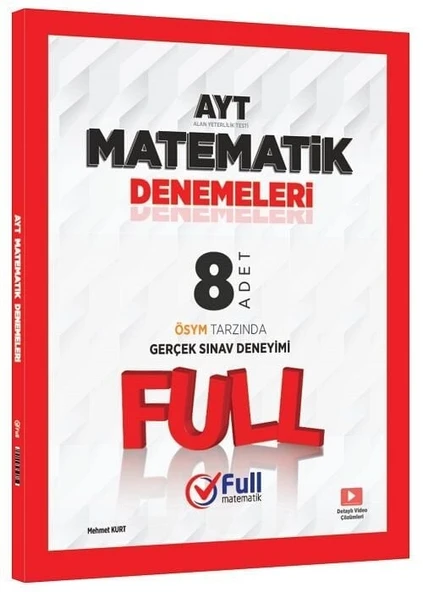 Full Matematik YKS AYT Matematik 8 Deneme Çözümlü Full Matematik Yayınları ürün görseli 1