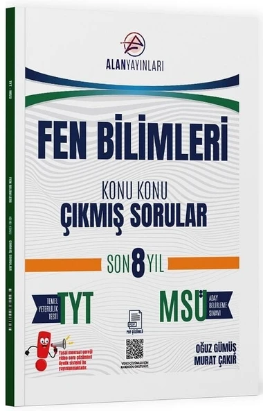 Alan Yayınları YKS TYT MSÜ Fen Bilimleri Çıkmış Sorular Son 8 Yıl Konu Konu Alan Yayınları ürün görseli 1