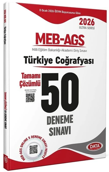 Data 2026 MEB-AGS Türkiye Coğrafyası 50 Deneme Çözümlü Ultra Serisi Data Yayınları ürün görseli 1