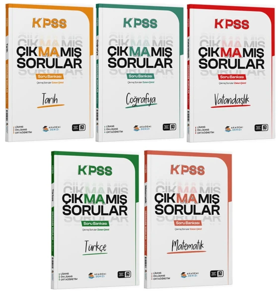 Akademi Denizi KPSS Genel Yetenek Genel Kültür Çıkmamış Sorular Soru Bankası 5 li Set Akademi Denizi ürün görseli 1