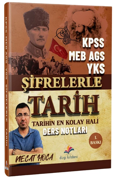 Dizgi Kitap KPSS MEB-AGS YKS TYT AYT Şifrelerle Tarih Ders Notları - Necat Hoca Dizgi Kitap ürün görseli 1
