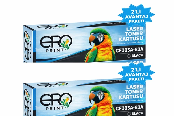 HP 83A /CF283A Muadil Toner - 2'li Avantaj Paket ürün görseli 1