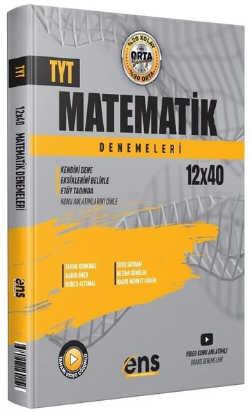 ENS Yayınları YKS TYT Matematik 12x40 Deneme ENS Yayınları ürün görseli 1