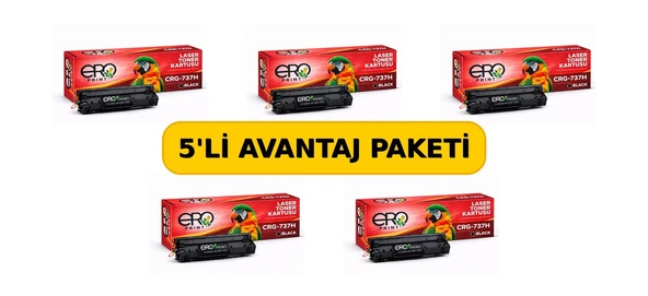 CRG737H | Canon MF-249dw Muadil Toner - 2400 Sayfalık - 5'li Avantaj Paket ürün görseli 1