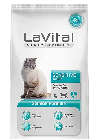 LaVital Sensitive Somonlu 12 kg Yetişkin Kedi Maması ürün görseli 1