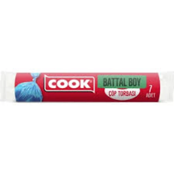 Cook Battal Boy Çöp Torbası 72 x 95 cm 7 Li Mavi Renk (70 Lt) ürün görseli 1