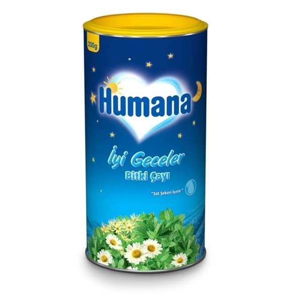 Humana İyi Geceler Çayı 200GR (Melisa Yağı İçeren Karışık Bitki İçecek Tozu) ürün görseli 1