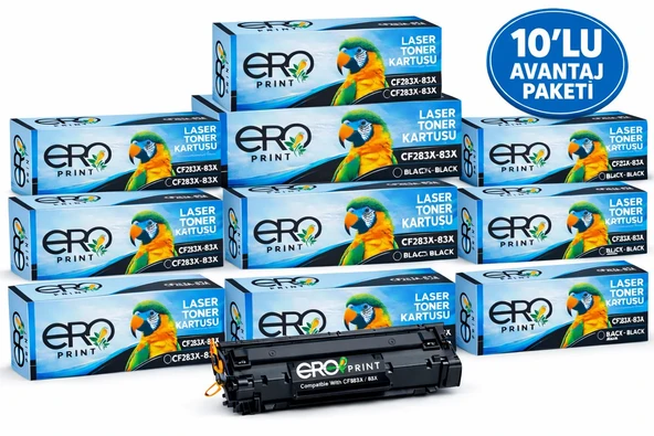 HP 83X | HP LaserJet Pro M201n Muadil Toner - 2200 Sayfa - 10'lu Avantaj Paket ürün görseli 1