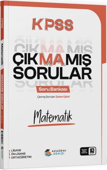 Akademi Denizi KPSS Matematik Çıkmamış Sorular Soru Bankası Çözümlü Akademi Denizi ürün görseli 1