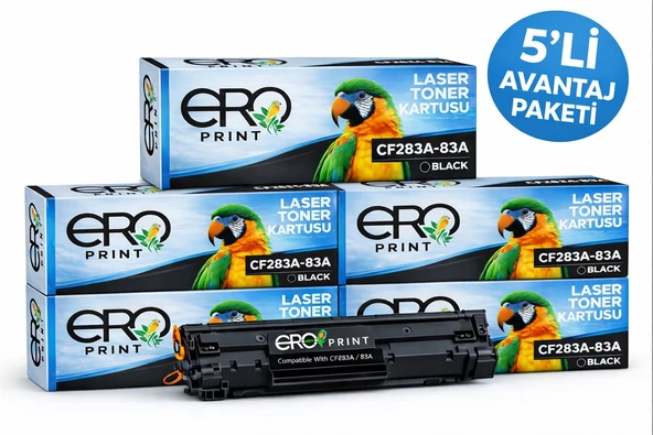 HP 83A | HP LaserJet Pro MFP M127fn Muadil Toner - 5'li Avantaj Paket ürün görseli 1