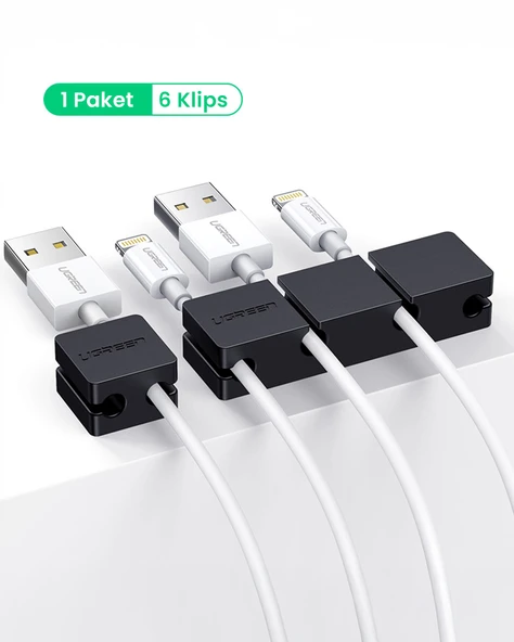 UGREEN 3+1 Kanallı Silikon Kablo Düzenleyici Organizatör, 70585 ürün görseli 1
