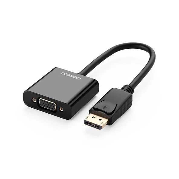 UGREEN DisplayPort Erkek - VGA Dişi Görüntü Dönüştürücü, Siyah, 20415 ürün görseli 1