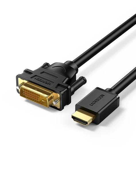 UGREEN HDMI DVI 1080P Çift Yönlü Görüntü Aktarma Kablosu, 1.5 m, 11150 ürün görseli 1
