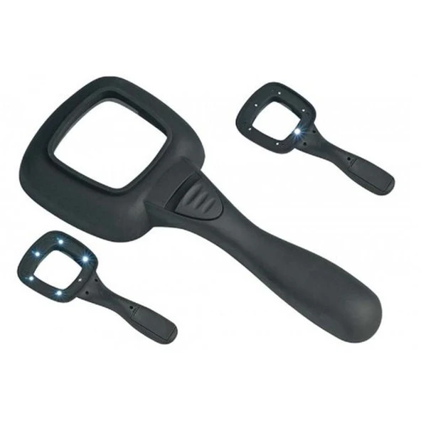 6 Ledli Ve Mor Işıklı Büyüteç 60Mm - Resim 5