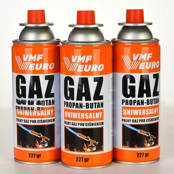 Remtas Vmf Eurogaz Kamp Ocak Gazı Valfli Kartuş 227GR - 3 Adet ürün görseli 1