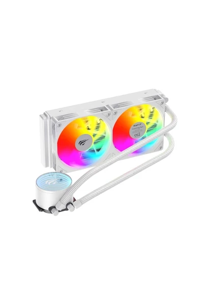 Havit Gamenote F2001 240mm İşlemci Sıvı Soğutucu Beyaz - AM5 ve Intel LGA1700 Uyumlu ürün görseli 1