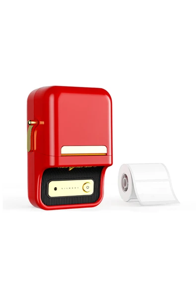 NiiMbot B21S Thermal Label Printer (Red) - Resim 2