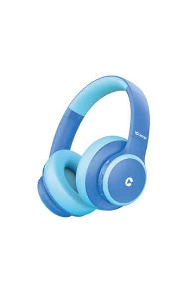 iClever BTH26 Aktif Gürültü Engelleme Özellikli Mavi Unisex Çocuk Kulak Üstü Bluetooth Kulaklık ürün görseli 1