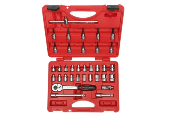 İzeltaş 3/8" Altı Köşe Lokma Anahtar ve Lokmalı Allen Set 35 Parça 14000005135 ürün görseli 1
