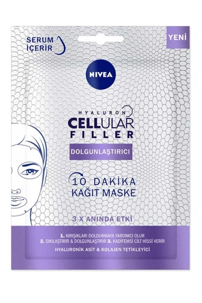 NIVEA yaluron Cellular Filler Dolgunlaştırıcı Kağıt Maske Hyalur ürün görseli 1