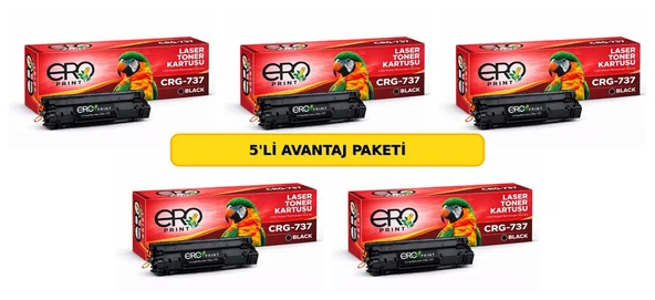 CRG737 | Canon MF-232w Muadil Toner - 5'li Avantaj Paket ürün görseli 1