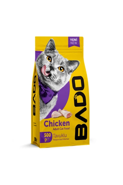 levent BADOYetişkin Kedi Maması Tavuk Etli 500gr ürün görseli 1