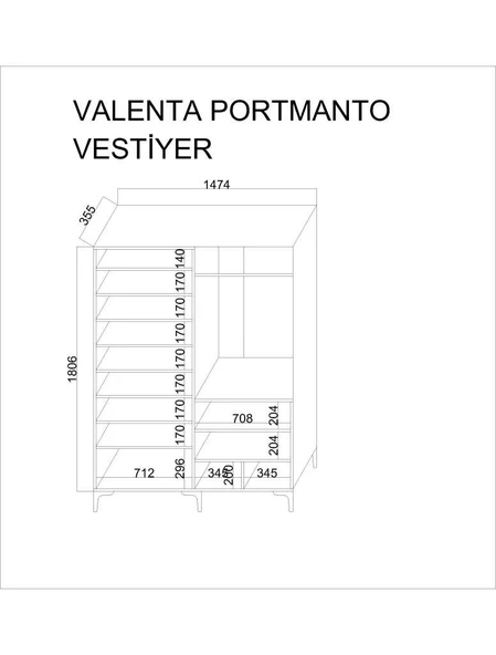Kuzeylife Valente Portmanto - Resim 6
