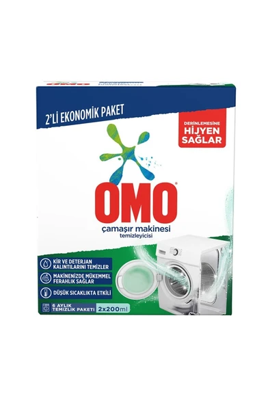 levent OMOÇamaşır Makinesi Temizleyicisi 2x200 ml ürün görseli 1