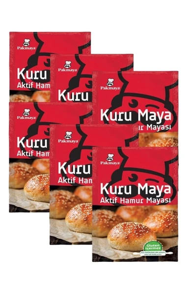 levent Pakmaya Aktif Kuru Hamur Mayası 100 Gr - 6 Adet ürün görseli 1