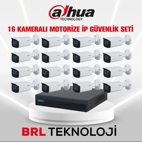 Dahua 16 Kameralı 2 MP Motorize Ip Güvenlik Kamera Seti ürün görseli 1