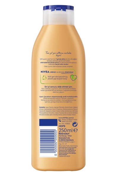 levent NIV EAve Bronzlaştırıcı Vücut Losyonu 250ml, - Resim 2