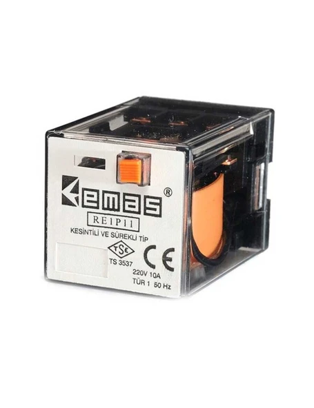 Emas RE1P11AC220 RE1 220VAC 3 Kontak 3 Kontak 11 Pin Endüstriyel Röle ürün görseli 1