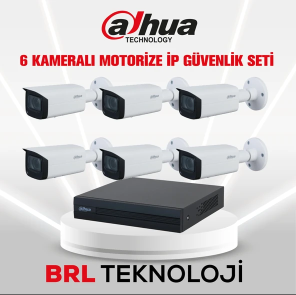 Dahua 6 Kameralı 2 MP Motorize Ip Güvenlik Kamera Seti ürün görseli 1