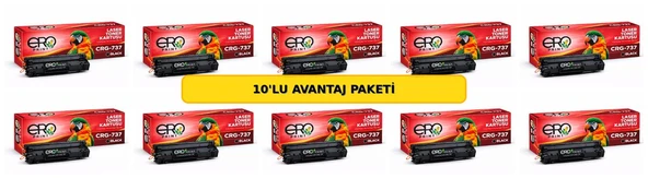 Canon CRG-737 Muadil Toner - 10'lu Avantaj Paket ürün görseli 1