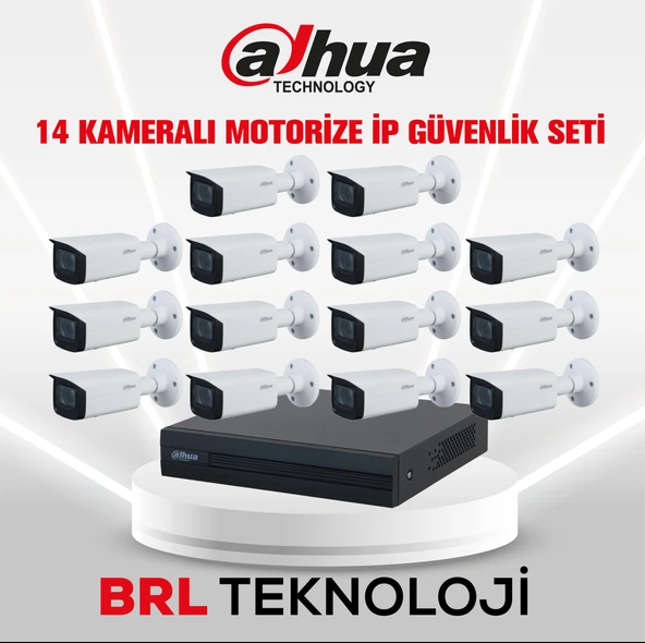 Dahua 14 Kameralı 2 MP Motorize Ip Güvenlik Kamera Seti ürün görseli 1